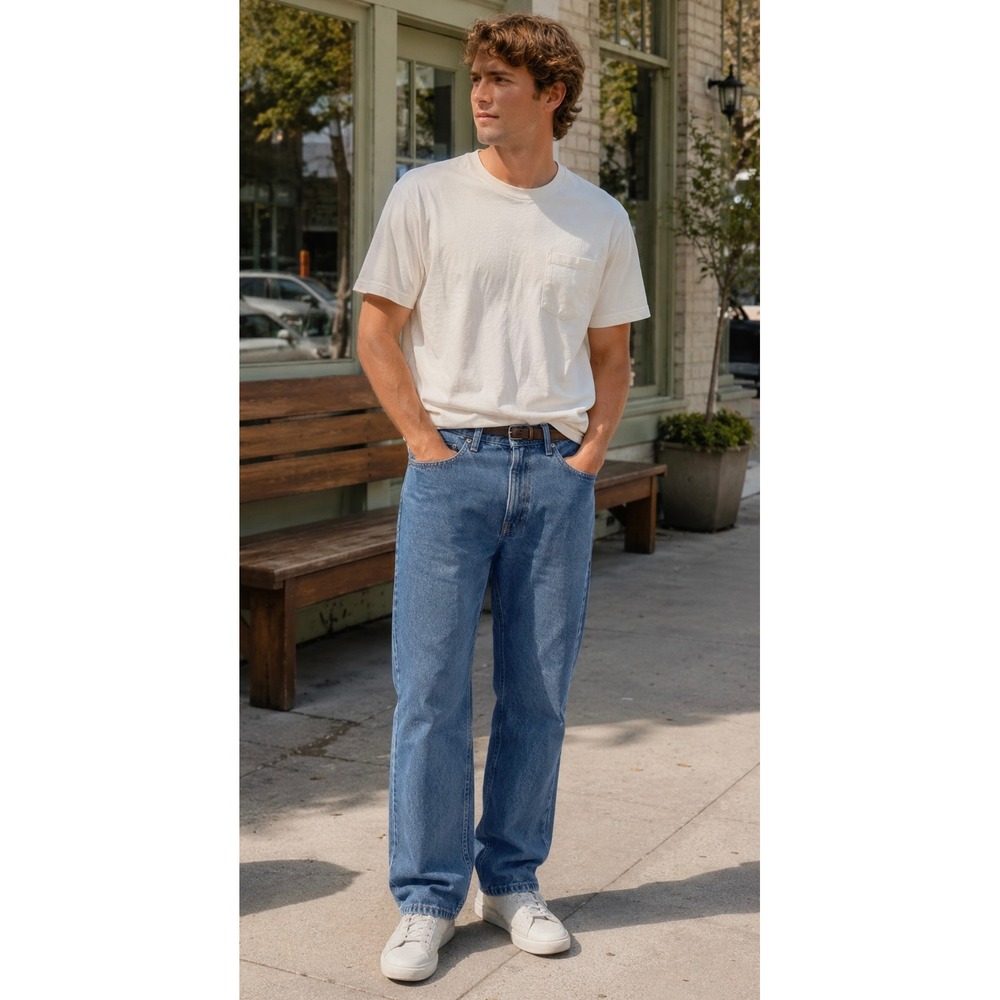 Canyon River Blues Mens Relaxed Fit Tapered Leg Jeans Medium Wash 32x29 NEW